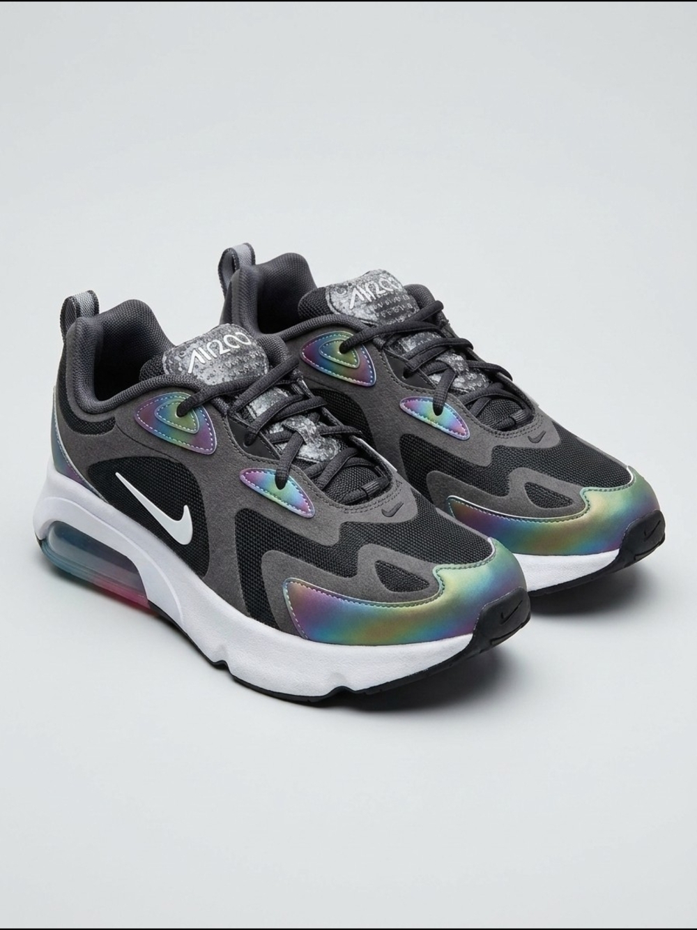 Nike Women's Air Max 200 Iridescent Charcoal/Black Sneakers